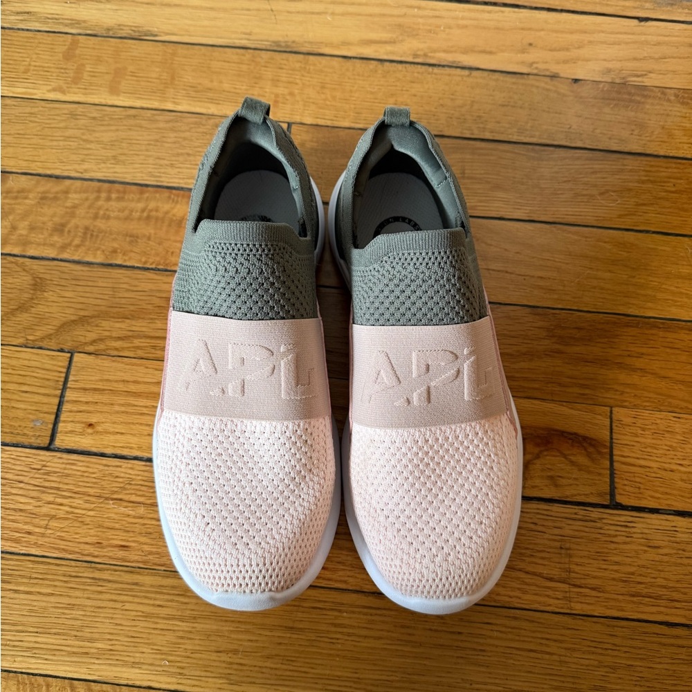 APL Women's Pink and Gray Slip-On Sneakers